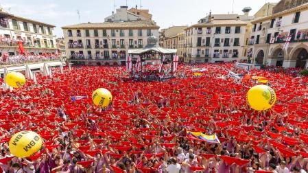 Fotos de las fiestas del cohete de Tudela./ Blanca Aldanondo