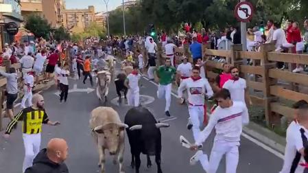 Encierro del 25 de julio de las fiestas de Tudela 2023