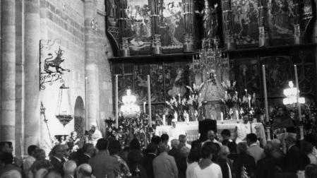 Misa mayor e inauguración de la restaurada Catedral de Tudela