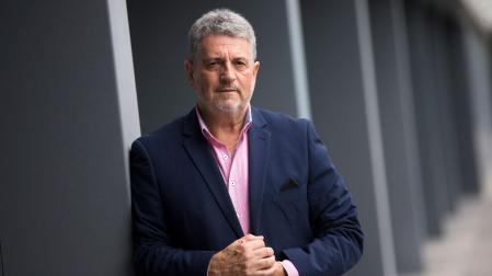 Julián García Angulo, presidente de la Federación Española de Pelota