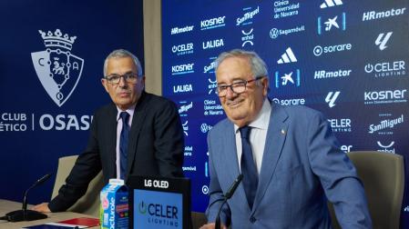 Rueda de prensa de Fran Canal, director general de Osasuna, y Luis Sabalza