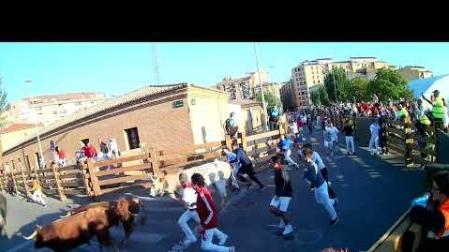 Segundo encierro de las fiestas de Tudela 2023