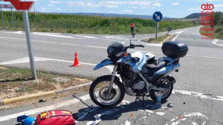 Muere un motorista vecino de Irún en una colisión en Murillo el Cuende