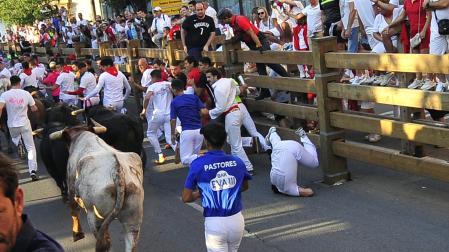 Fotos del quinto encierro de las fiestas de Tudela