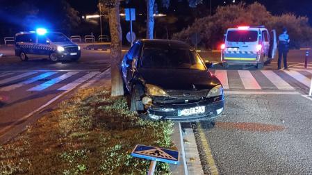 Accidente de tráfico en la Rochapea