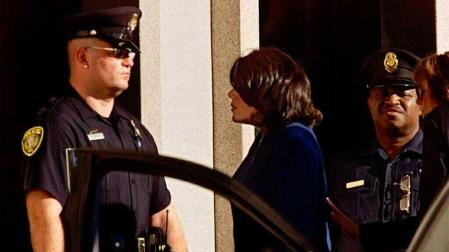 Llegada de Mónica Lewinsky a la sede del Gran Jurado para declarar