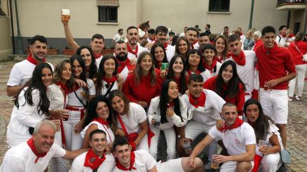Fotos del cohete de fiestas de Beriáin./