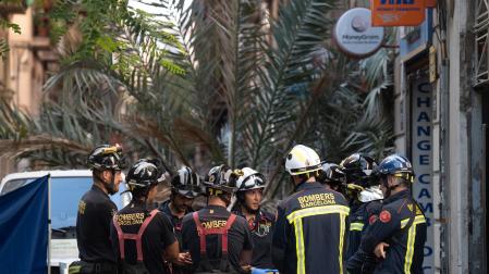 Bomberos, en el lugar del suceso