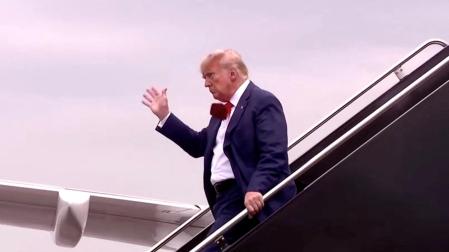Trump, a su llegada a Washington
