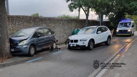 Uno de los accidentes ocurridos durante el fin de semana