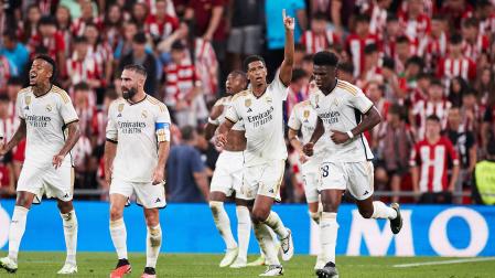 Jude Bellingham dedica su gol en el encuentro contra el Athletic Club de Bilbao