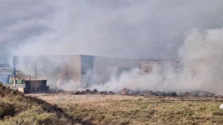 Vídeo del incendio en la planta de tratamiento de basura del Culebrete