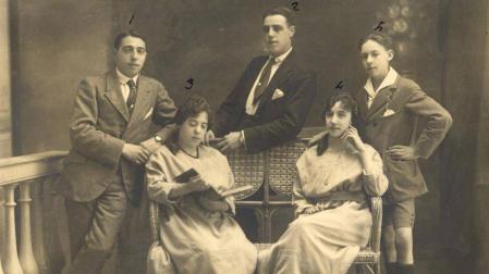 Pablo, Gabino, José, Dominica y Pascuala, hijos de Eugenio Roch