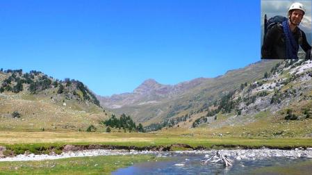 Imagen genérica del Parque Nacional Posets Maladeta, donde ocurrió el accidente.Arriba a la derecha, Juan Julián Pardo