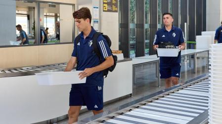 Javi Martínez, en el desplazamiento a Vigo de la primera jornada