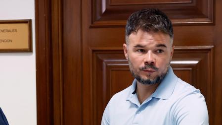 El diputado de ERC, Gabriel Rufián, en el Congreso de los Diputados