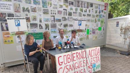Asun Idoate, Ignacio Bidegain, Marisa Layun y Mertxe Zufia, en la rueda de prensa de este viernes