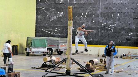 Los hermanos Larretxea estarán esta tarde en Urdax para dar una exhibición. En la foto, Patxi Larretxea, en una muestra anterior