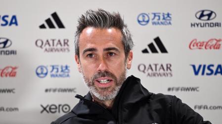El seleccionador Jorge Vilda, en su comparecencia ante los medios previa a la final del Mundial