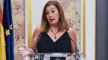 Francina Armengol, en su comparecencia de este miércoles