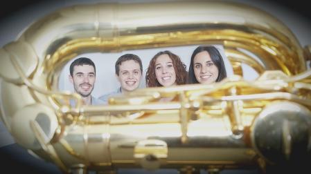 El Cuarteto de Saxofones Kuarist ofrecera esta tarde en Barañáin el concierto 'Sonidos estivales'.