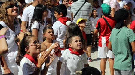 Fotos del cohete de las fiestas de Allo. /