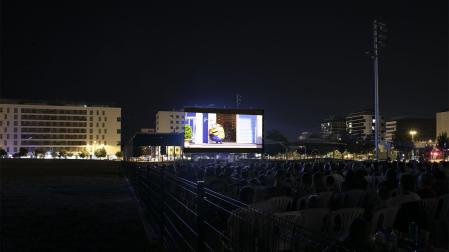 Una proyección del ciclo municipal 'Noches de Cine' en Pamplona