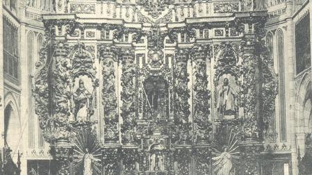 Detalle del retablo de Miranda de Arga