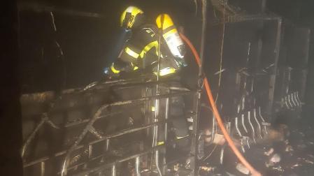 Incendio en una granja de Chiclana de la Frontera