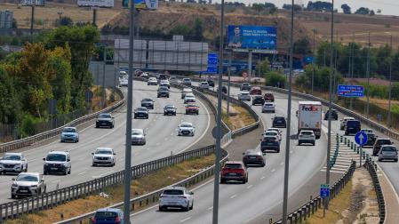 Tráfico en la N-5 en Móstoles