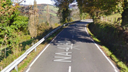 NA-4040, vía en la que ha ocurrido el accidente