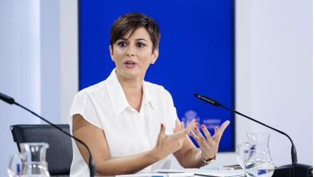 La ministra Portavoz y de Política Territorial en funciones, Isabel Rodríguez, durante una rueda de prensa posterior a la reunión del Consejo de Ministros