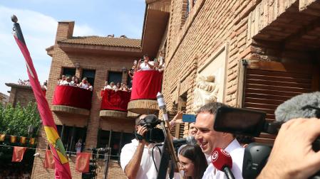 Fotos del cohete de fiestas de Cintruénigo./