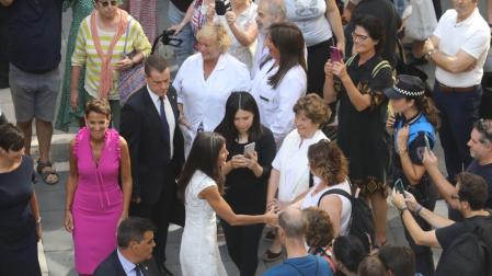 Imagen de la visita de los Reyes Felipe y Letizia a Pamplona con motivo del 600 aniversario del Privilegio de la Unión.