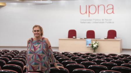 *
La socióloga alemana Susanne Rieger participó en las jornadas internacionales 'Asesora en tiempos convulsos' organizadas por la asociación navarra Mitlexena-Ginko