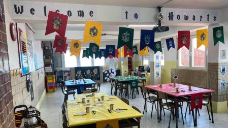 Aula decorada