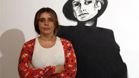 La ilustradora María Herreros, cuando participó en el Salón del Cómic de Navarra del año pasado