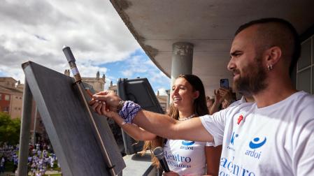 Fotos del cohete de fiestas de Zizur Mayor 2023.
