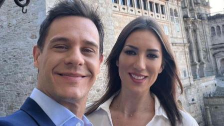 Christian Gálvez y Patricia Pardo, en una foto de su viaje a Santiago de Compostela que la presentadora publicó en su perfil de Instagram