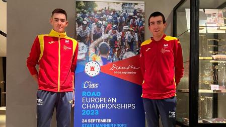 Igor Arrieta y Diego Uriarte, en Drenthe.