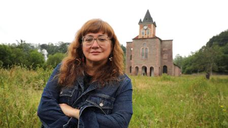 Isabel Coixet en Lekaroz, donde impartió un taller de cine en 2021
