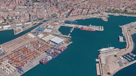 Imagen aérea del Puerto de Málaga
