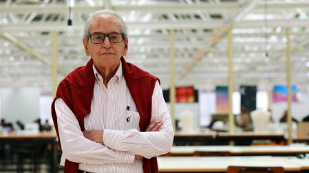 Rafael Vélez Calisto, este lunes, en la Escuela de Arquitectura de la Universidad de Navarra
