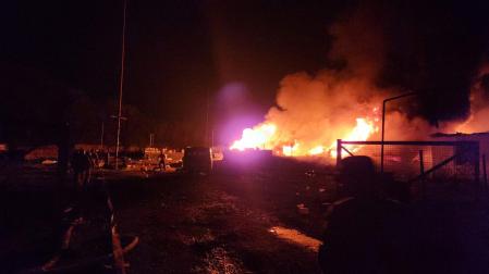 Explosión de un depósito de combustible en Nagorno Karabaj