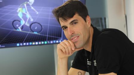 Juan Peralta, ayer en la sede de Rotae en Noáin.