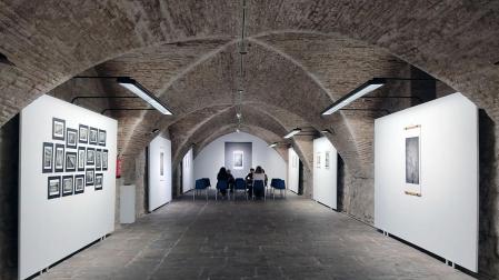 Vista de la exposición del proyecto 'Sakkaku', un trabajo del pamplonés Kike Balenzategui
