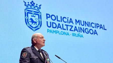 Fotos de los actos con motivo de la festividad de San Miguel, patrón de la Policía Municipal de Pamplona