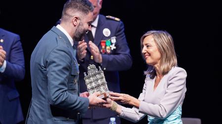 Javier Prado junto a Cristina Ibarrola