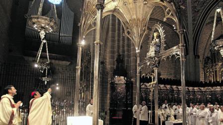 Ordenación por parte del arzobispo de cuatro sacerdotes navarros en el año 2008
