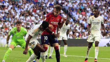 Jugadas del encuentro de la Jornada 9 de LaLiga EA Sports entre rojillos y merengues disputado en el Santiago Bernabéu